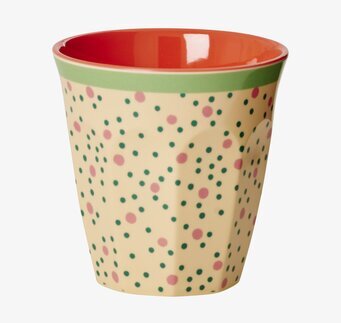 Mugg Connecting The Dots från Rice med färgglada prickar