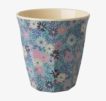 Mugg Small Flower Print från Rice med färgglatt blommönster