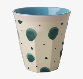 Mugg Watercolor Splash Print från Rice med grönt stänkmönster