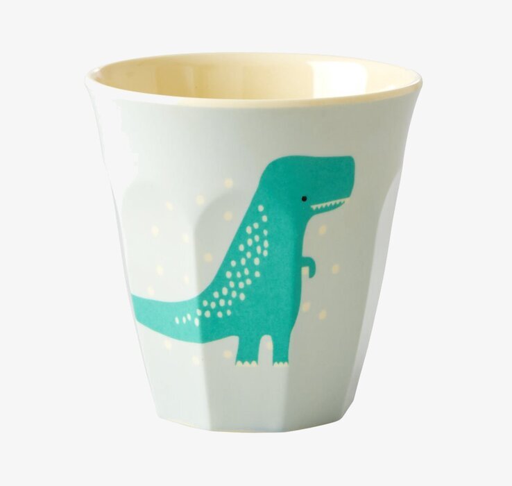 Muggar 6-Pack Dino Print från Rice i lekfull dinosauriedesign