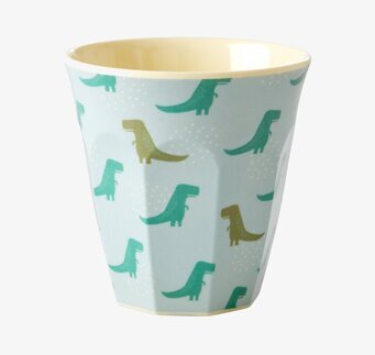 Muggar 6-Pack Dino Print från Rice, lekfulla dinosauriemuggar