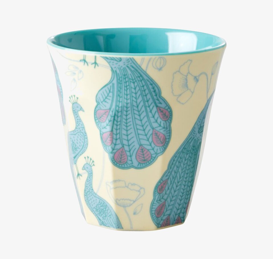 Små Muggar - LBC Print från Rice med färgglada påfåglar