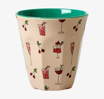 Mugg Pink Cocktail Print från Rice i ljus och tilltalande miljö