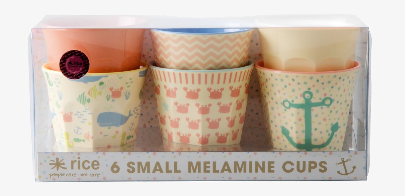 Muggar Kids Ocean Life från Rice i färgglad förpackning