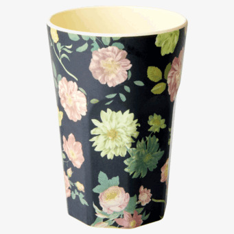 Mugg Flower Print 2-Pack från Rice med blommigt mönster