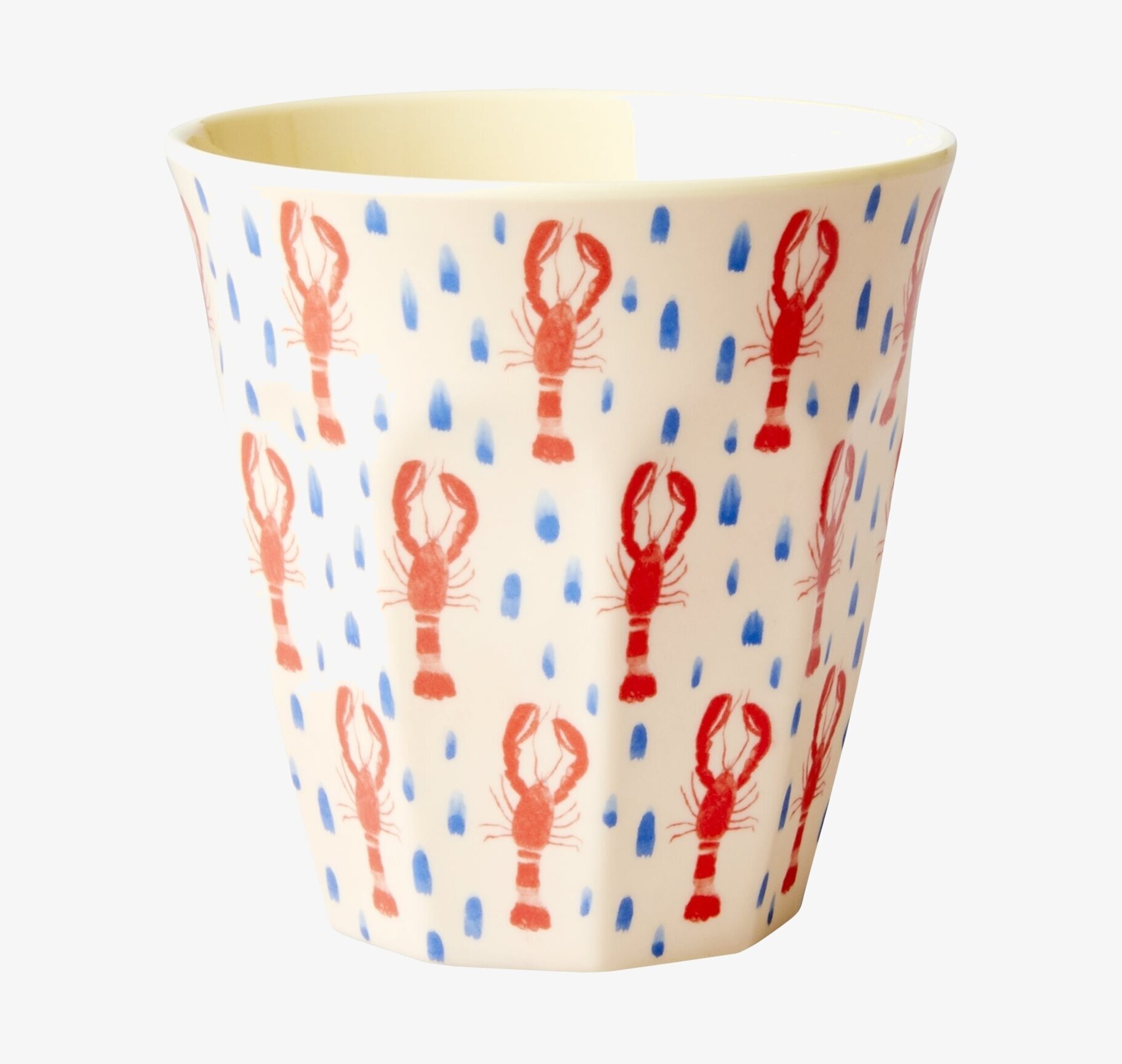 Mugg Lobster Print från Rice med färgglatt hummermönster