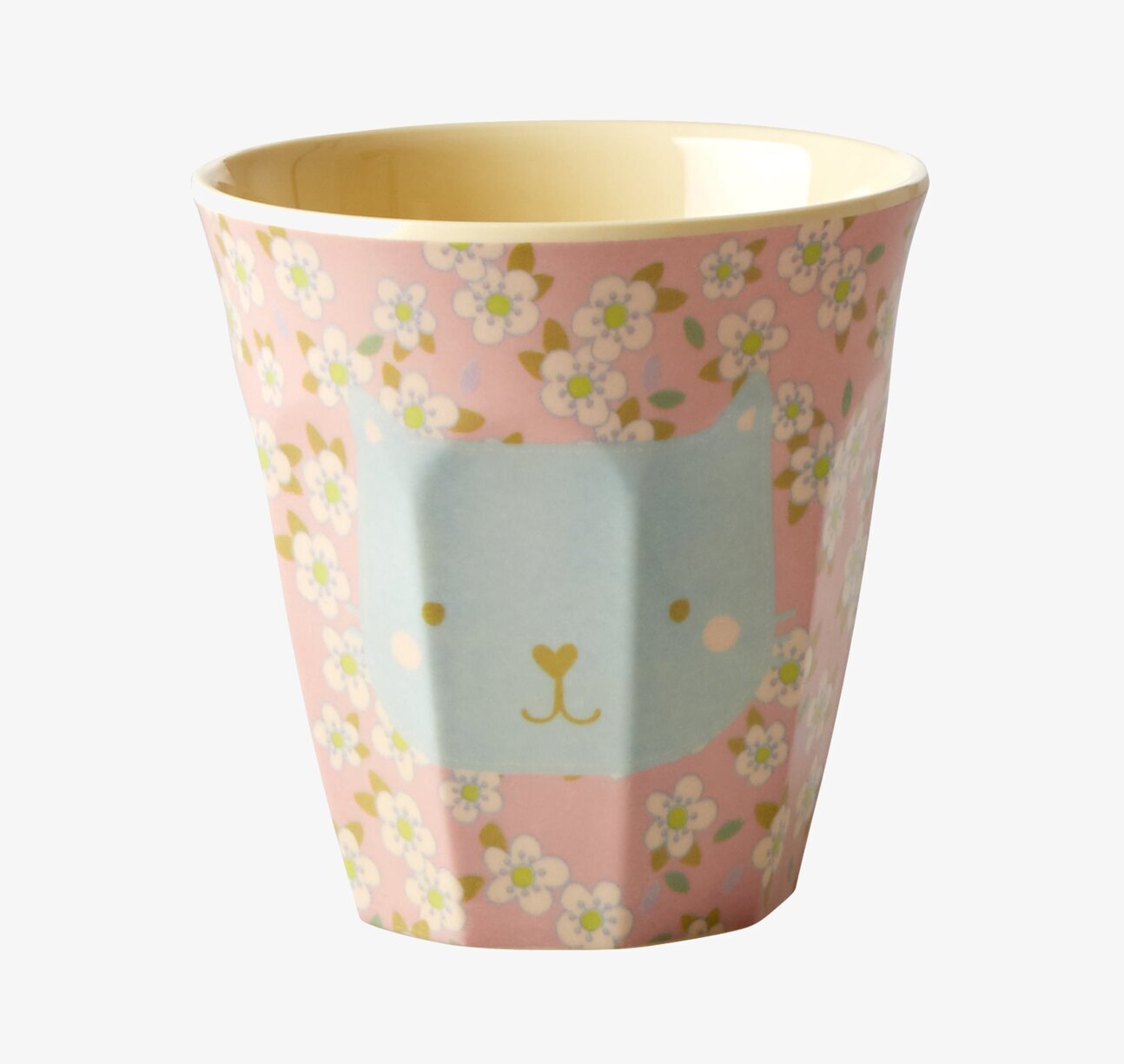 Barnmugg Katt Rosa från Rice med lekfull kattdesign