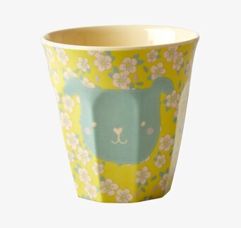 Barnmugg Hund Gul Rice Melaminmuggar Lattemuggar i melamin Melaminkoppar