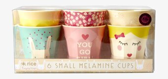 Muggar Rabbit Prints från Rice i färgglada melamindesigner