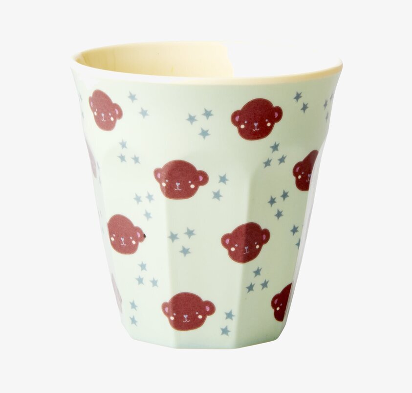 Barnmugg Monkey Print från Rice med lekfullt apmönster