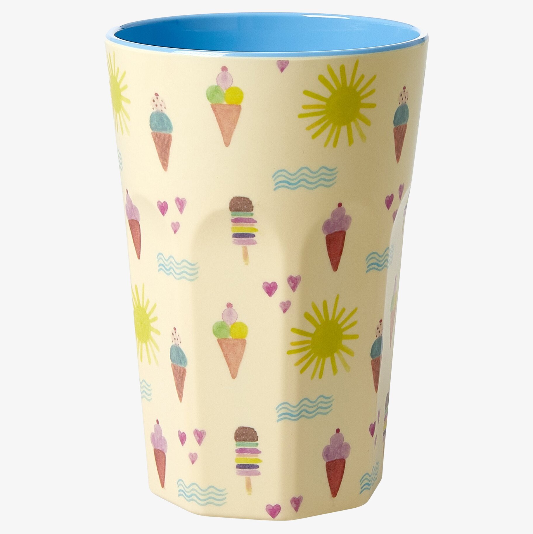 Mugg Latte Summer Print från Rice med somrigt glassmönster