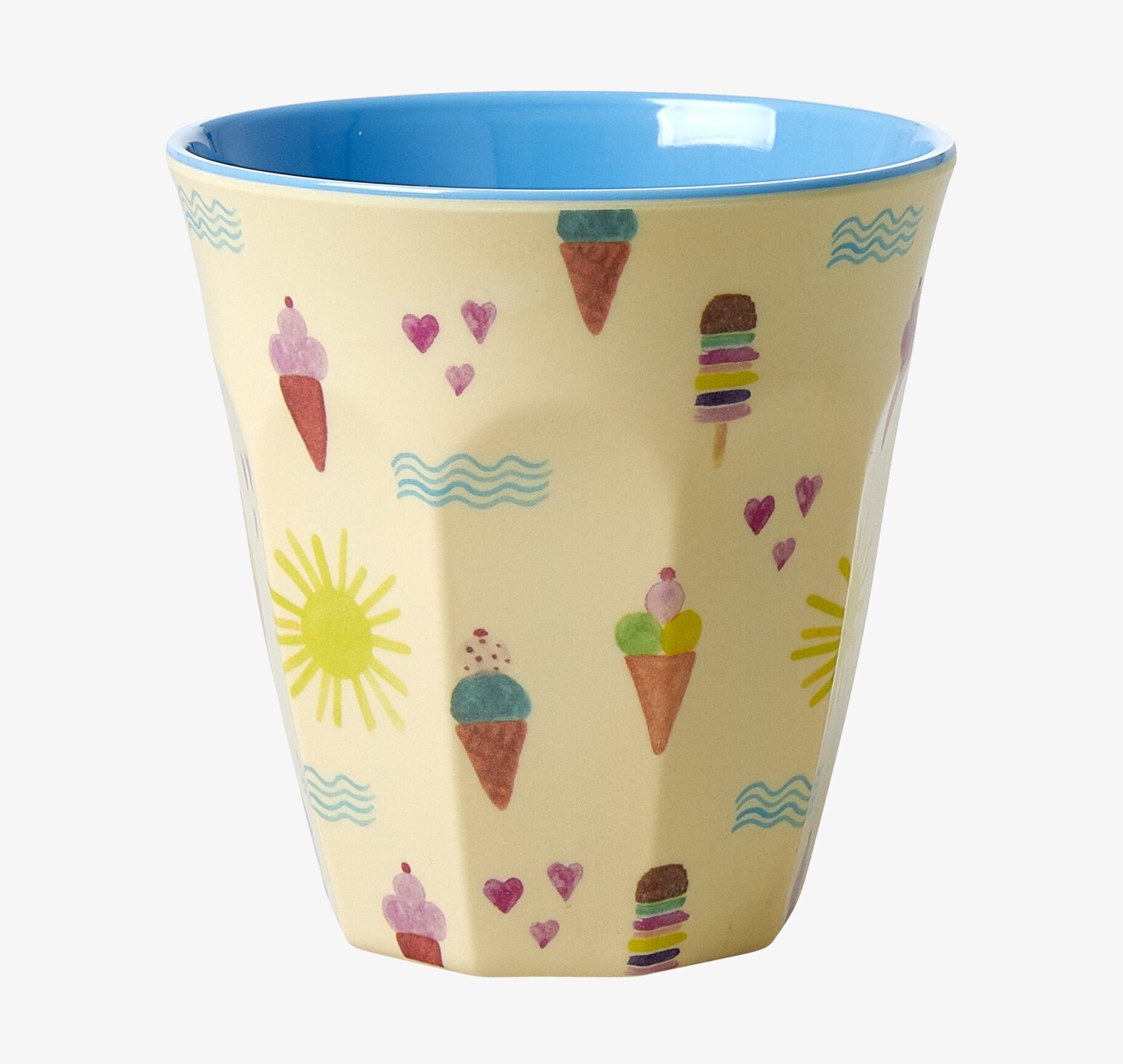 Mugg Summer Print från Rice med färgglada somriga motiv