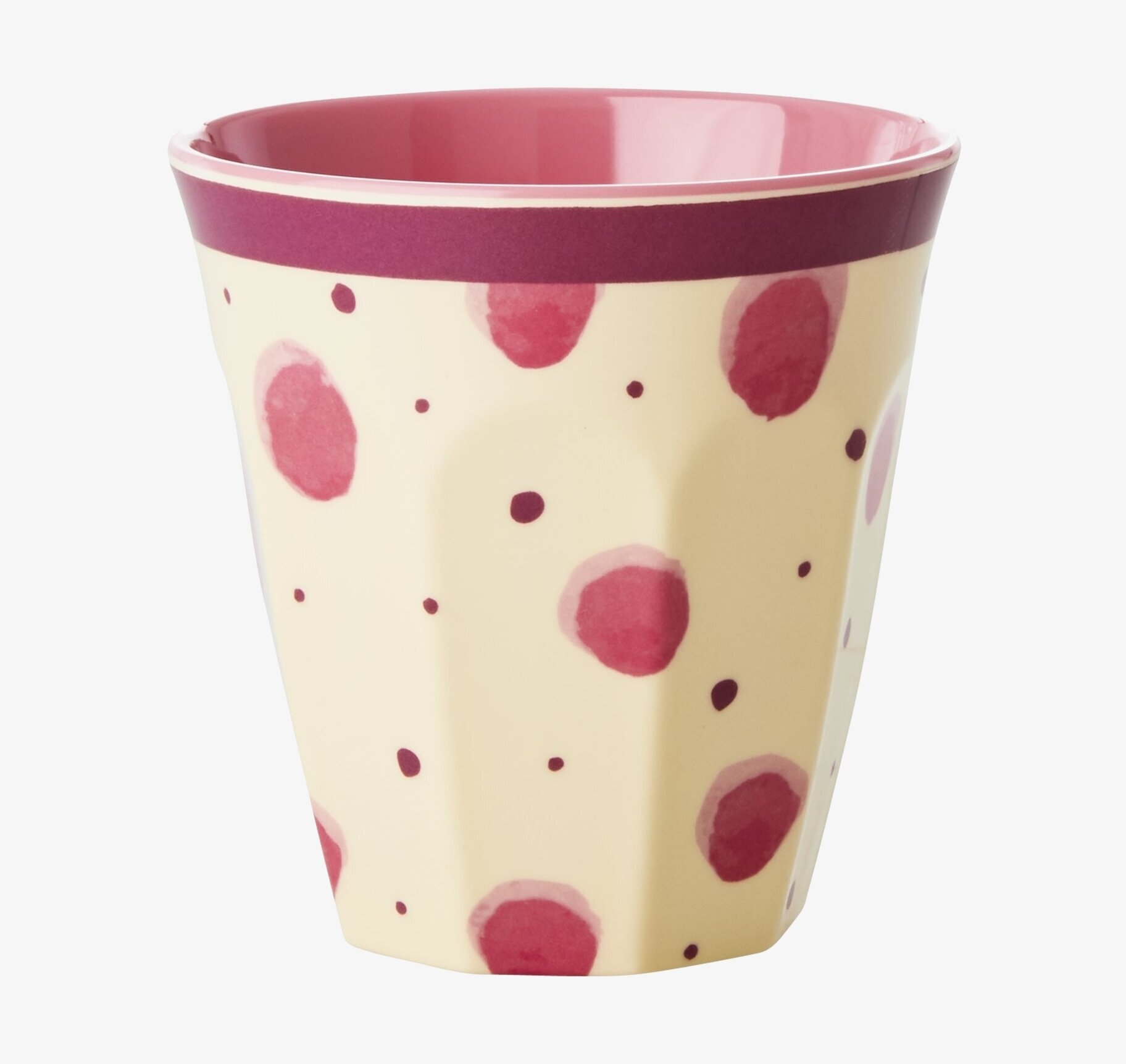 Mugg Pink Watercolor Splash Print från Rice mot vit bakgrund
