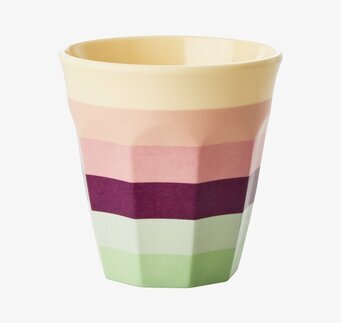 Liten Mugg Stripe Print från Rice med färgglada ränder