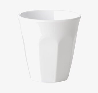 Espressomugg Melamin White från Rice på vit bakgrund