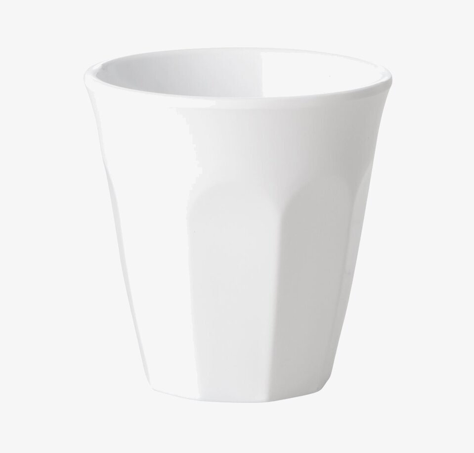 Espressomugg Melamin White från Rice på vit bakgrund