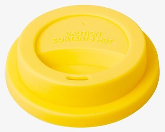 Silikonlock Gul från Rice på vit bakgrund, ventilationsöppning