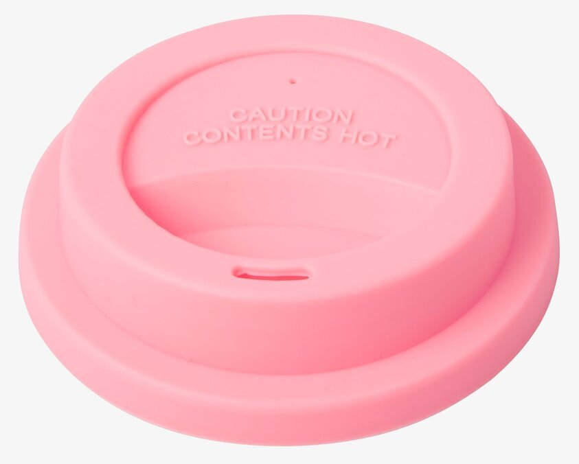 Silikonlock Rosa från Rice på vit bakgrund, ljusrosa färg