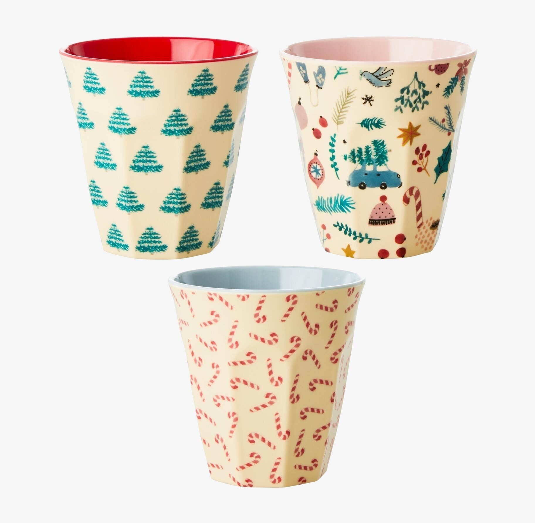 Melaminmugg Christmas Print från Rice med julmotiv