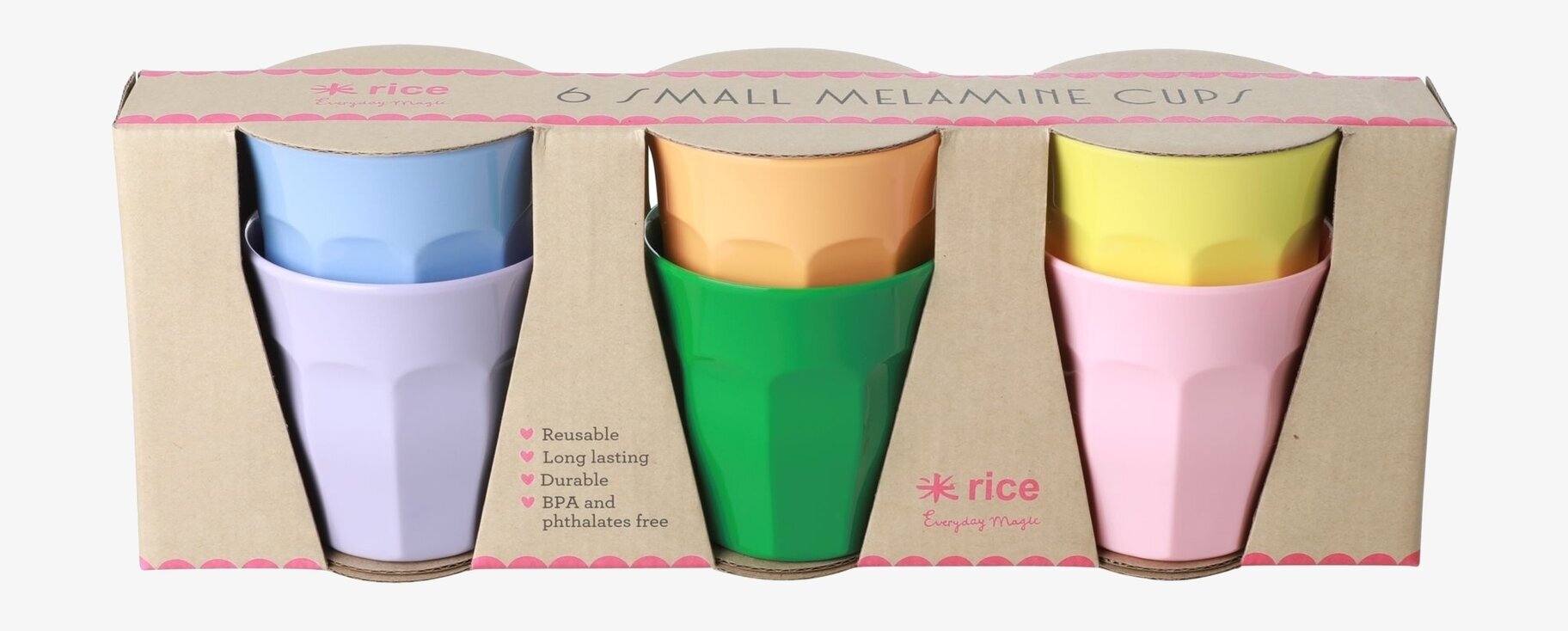 Muggar Small - Let´s Summer från Rice i färgglad förpackning