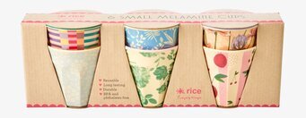 Små Muggar Let´s Summer 6-Pack från Rice i färgglada mönster