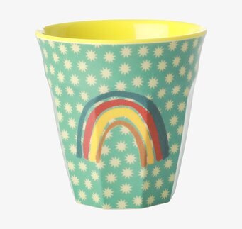 Mugg Rainbow & Stars Print från Rice med färgglatt mönster