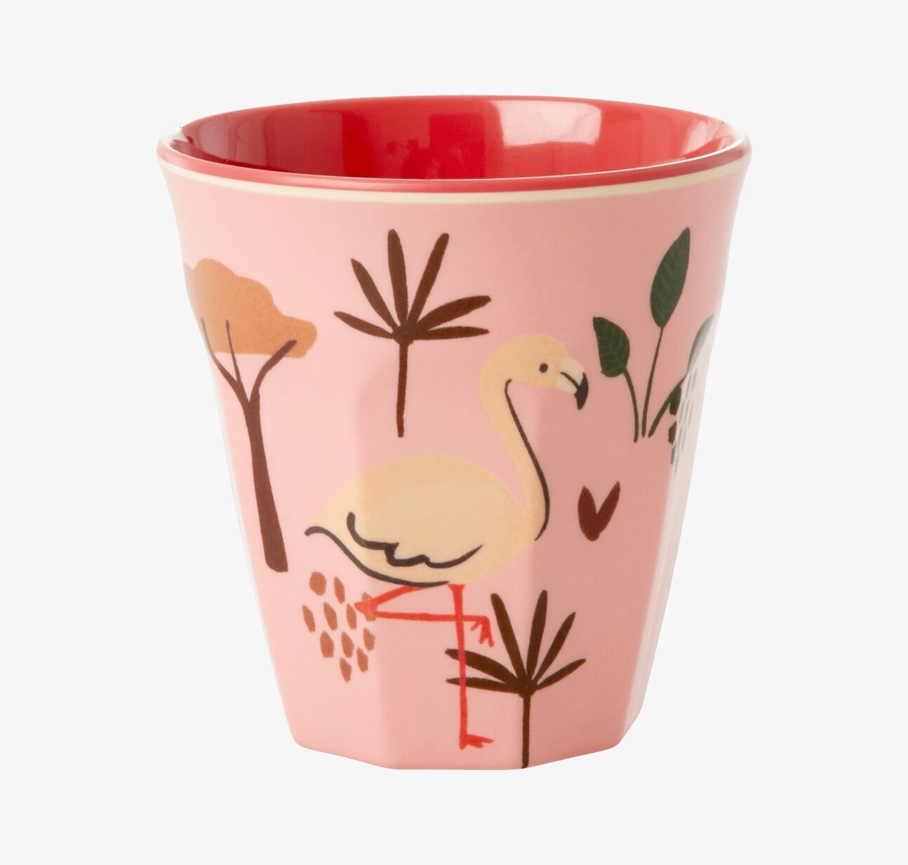 Liten Mugg Pink Jungle Print från Rice med tropiskt motiv