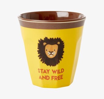 Små Muggar Jungle Print från Rice med lejon och text