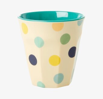 Små Muggar Jungle Print från Rice med färgglada prickar