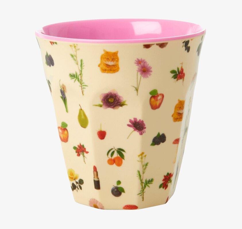 Mugg Lipstick Fall Print från Rice med höstiga motiv