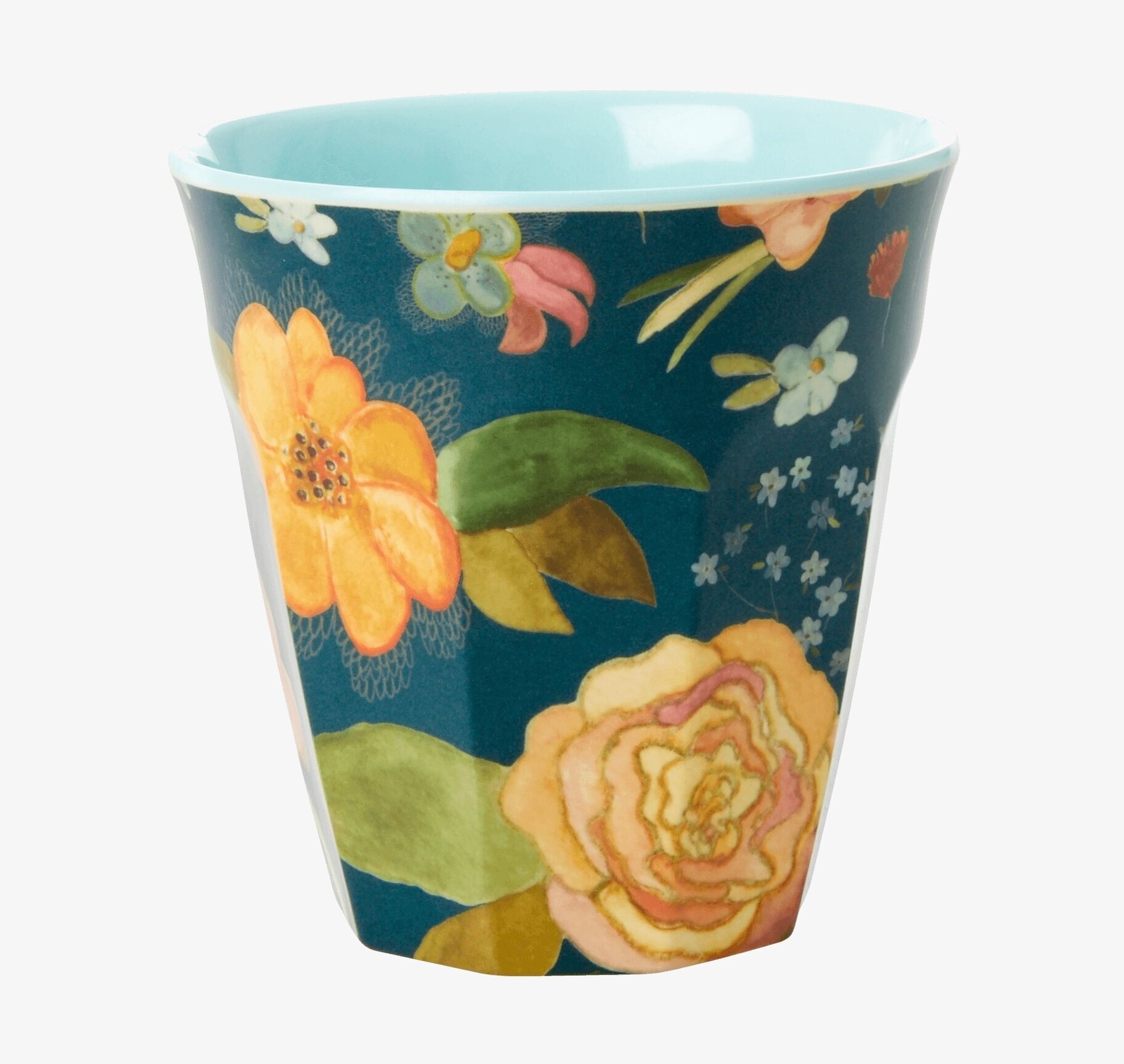 Mugg Selma's Fall Flower Print från Rice med livfullt mönster