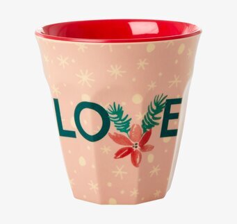 Mugg Love Print Xmas20 från Rice med julig och färgstark design