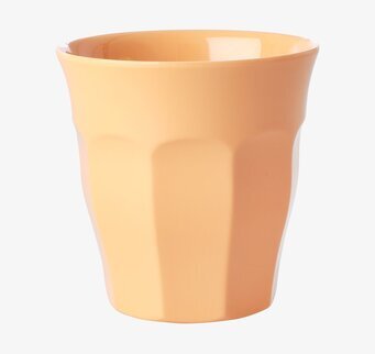 Mugg Melamin Apricot från Rice i aprikosfärgad melamin