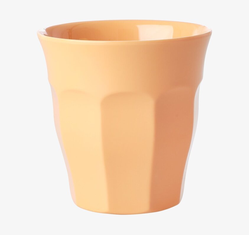 Mugg Melamin Apricot från Rice i aprikosfärgad melamin