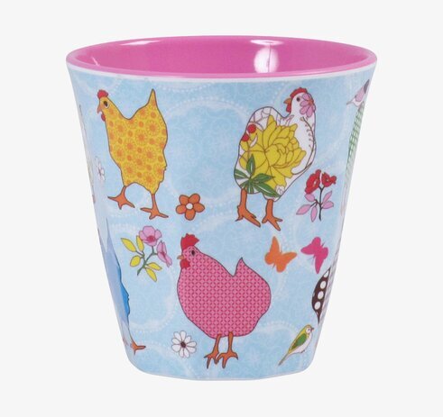 Mugg Blå Med Hönor från Rice med färgglada mönster