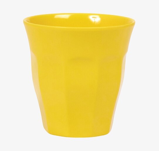 Mugg Gul från Rice med livfull gul färg och slät yta