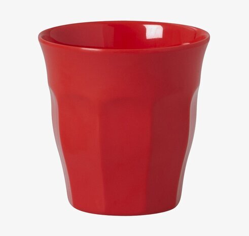 Mugg Röd från Rice, livfull design i hållbart melamin