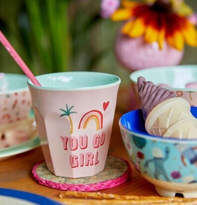 Mugg You Go Girl Print från Rice med färgglada detaljer
