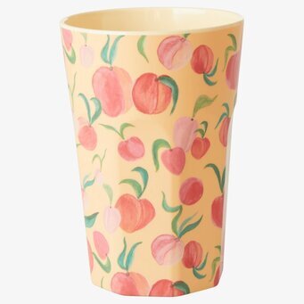 Mugg Latte Peach Print från Rice med persikomönster
