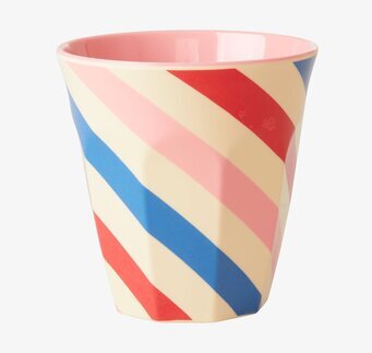 Mugg Candy Stripes Print från Rice med färgglada ränder