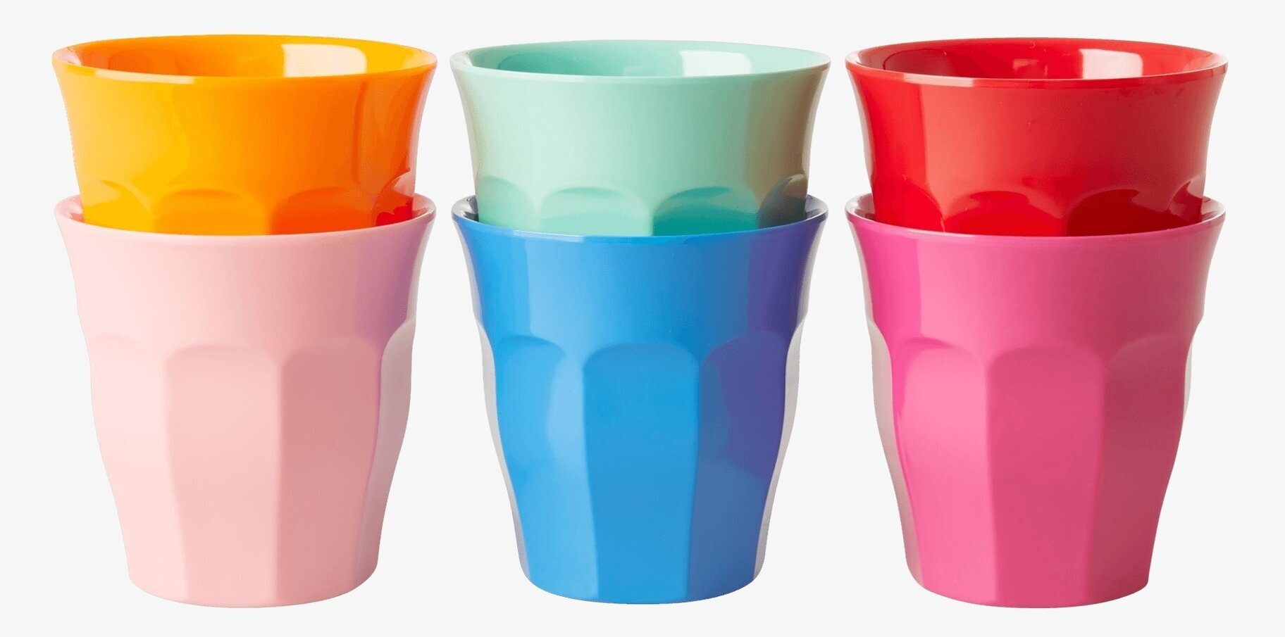 Muggar Medium - Choose Happy från Rice i sex färgglada nyanser