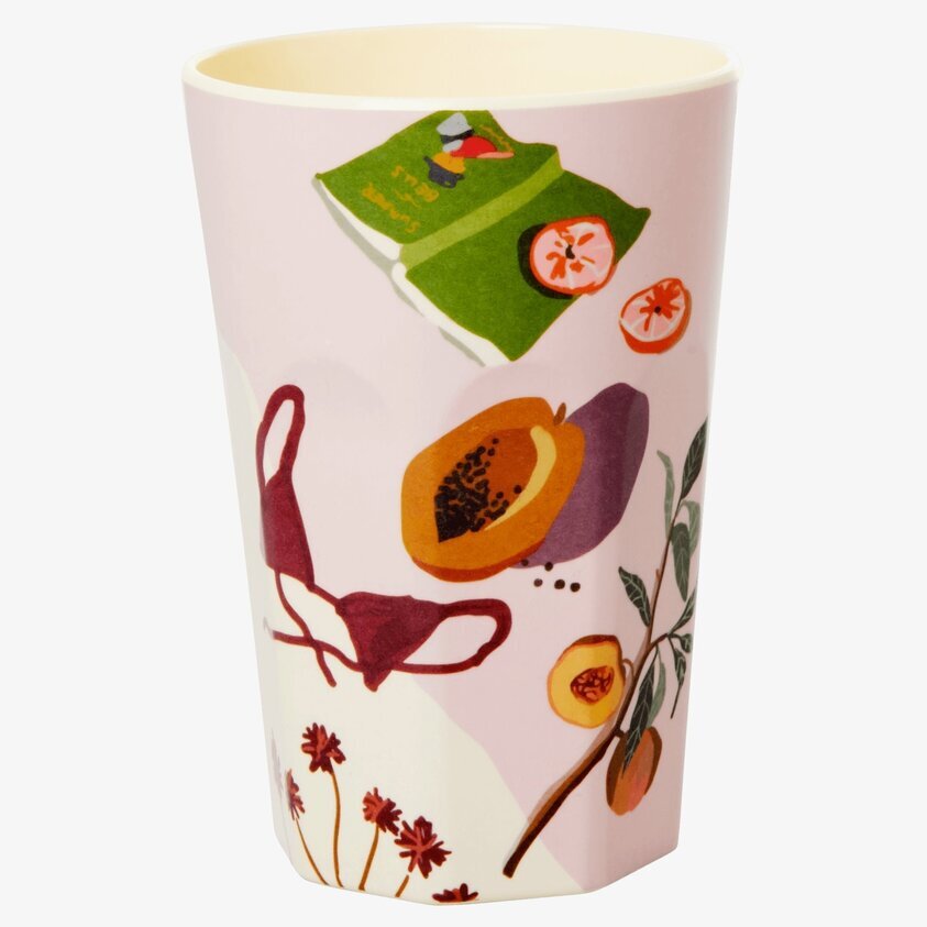 Mugg Latte Australien Summer Print från Rice med fruktmotiv