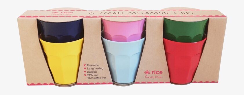 Rice Muggar Small - Favorite Colors i sex levande färger