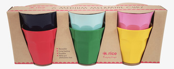 Muggar Medium - Favorite Colors från Rice, sex färgglada muggar
