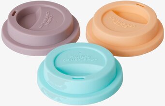 Silikonlock Aprikos från Rice i aprikosfärg på vit bakgrund