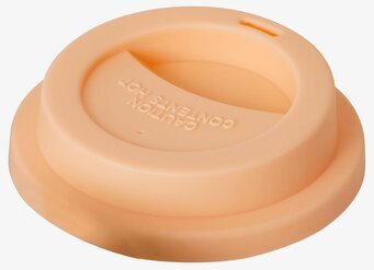 Silikonlock Aprikos från Rice i aprikosfärgad silikon