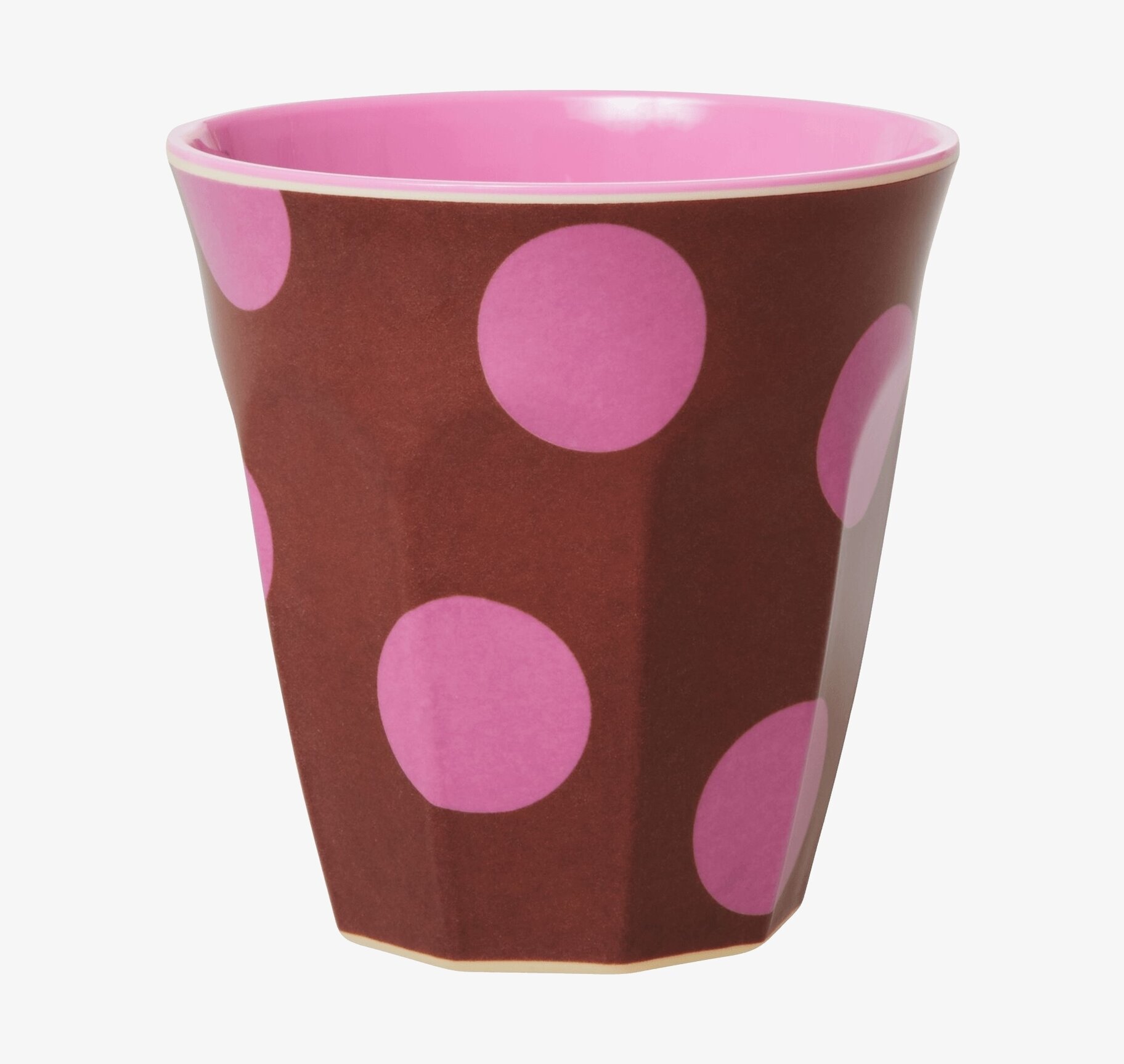 Mugg Soft Pink Dots Print från Rice med rosa prickar