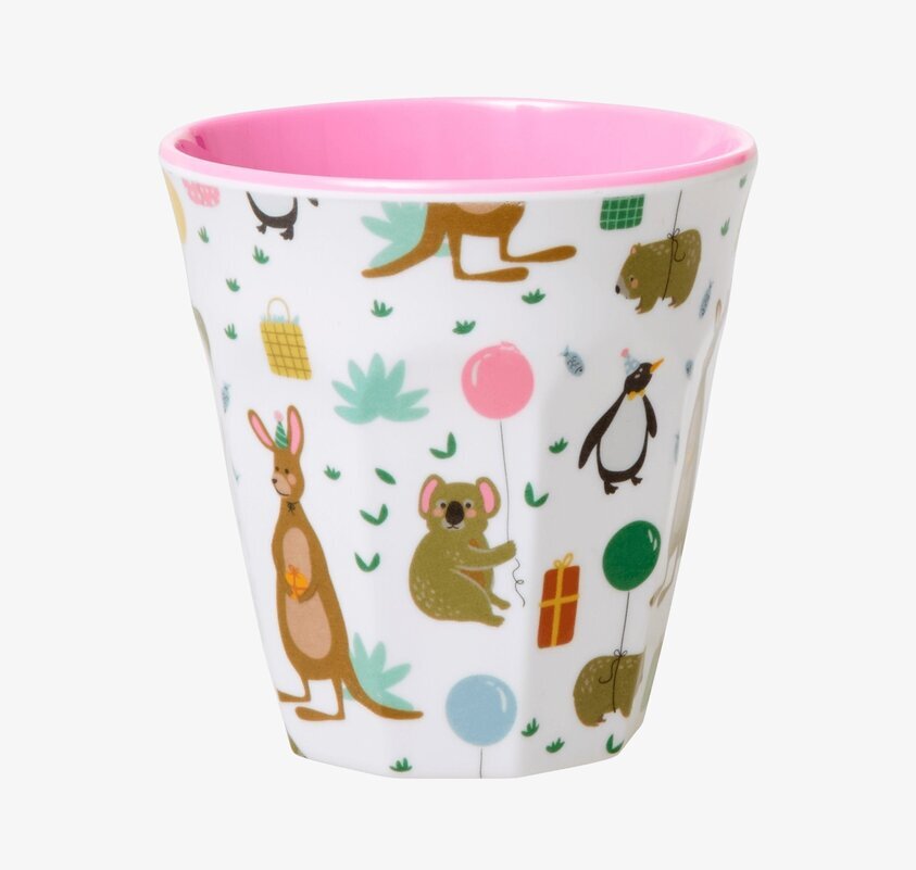 Liten Mugg Party Animal Print från Rice med färgglada djur