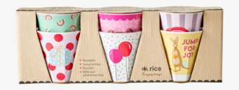 Små Muggar Party Animal Prints Pink från Rice i förpackning