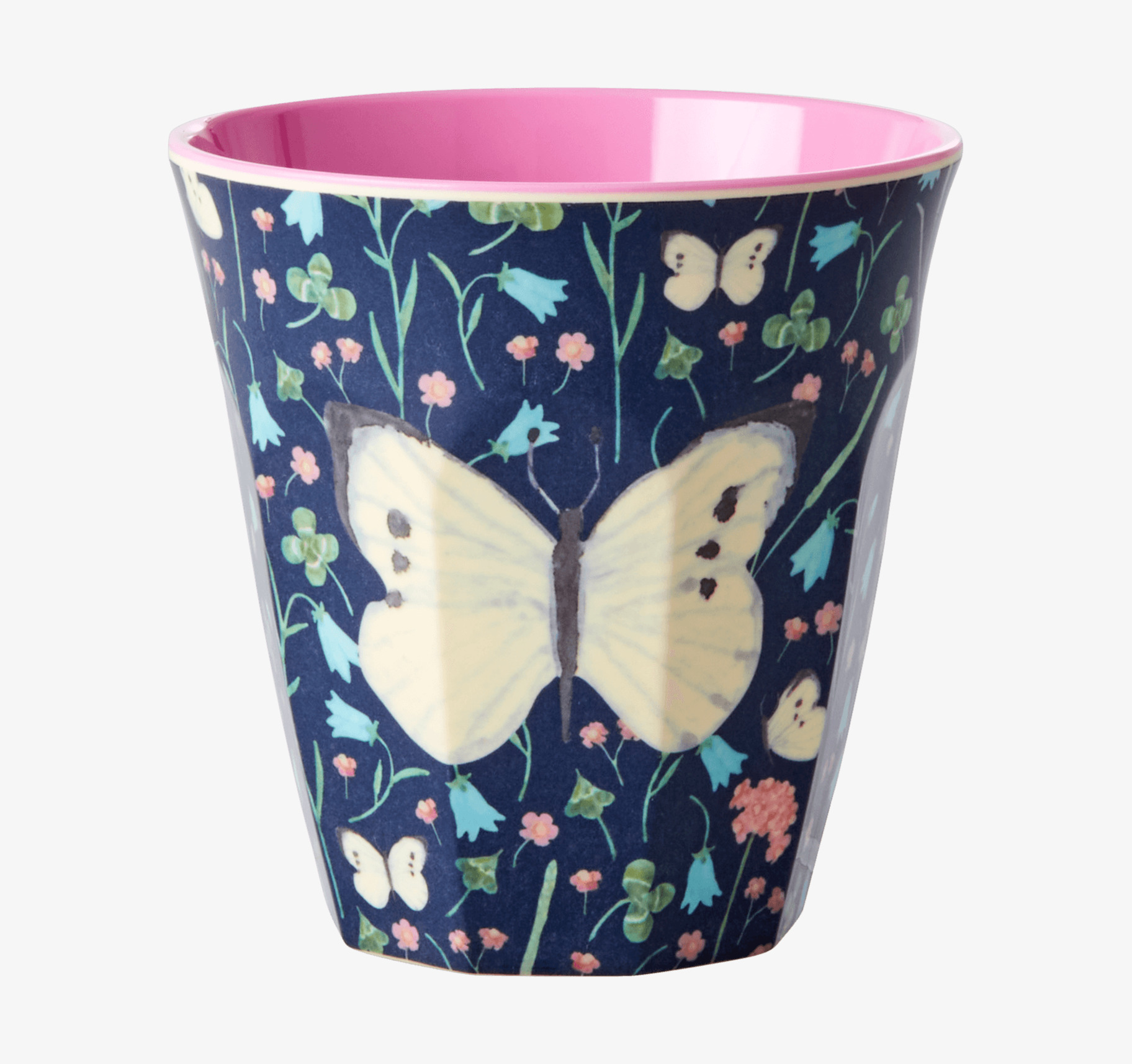 Mugg Sweet Butterfly Print Midnight Blue från Rice